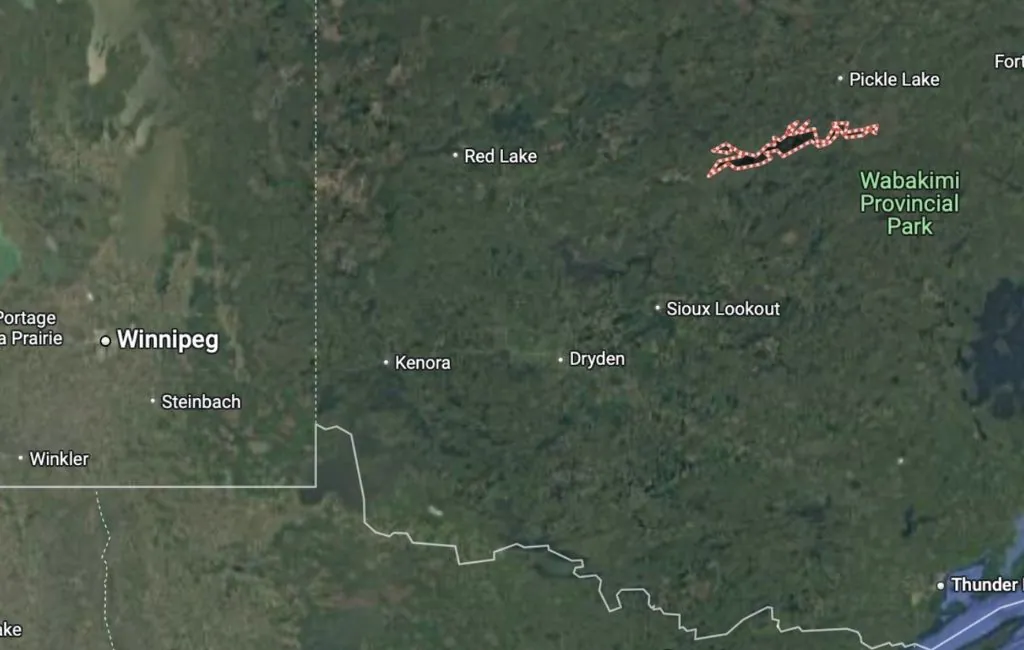 map to Camp Lake St. Joseph
